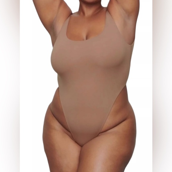 NWT Skims Fits Everybody High Cut Body Suit Sz 3X Color Cocoa - Picture 6 of 10